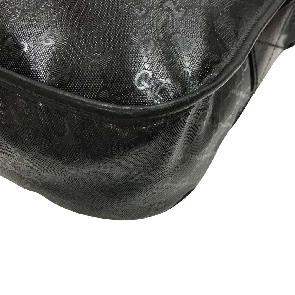 Gucci Messenger Zipper Open Pocket Bag Imprime Crossbody GG Black - Picture 7 of 10